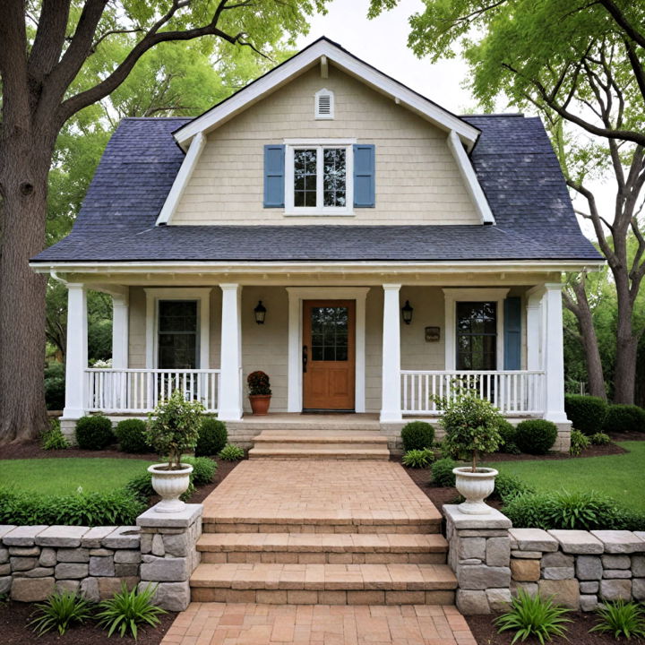 charming gambrel roof for front porch