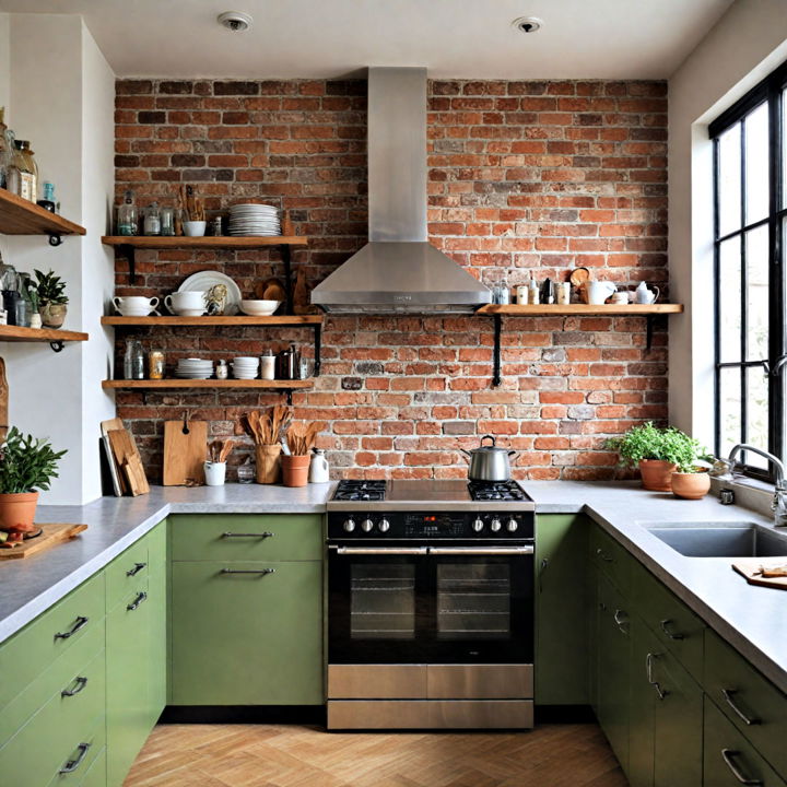 chic industrial kitchen