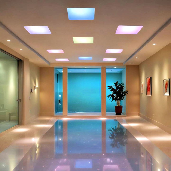 chromotherapy lighting to promote relaxation
