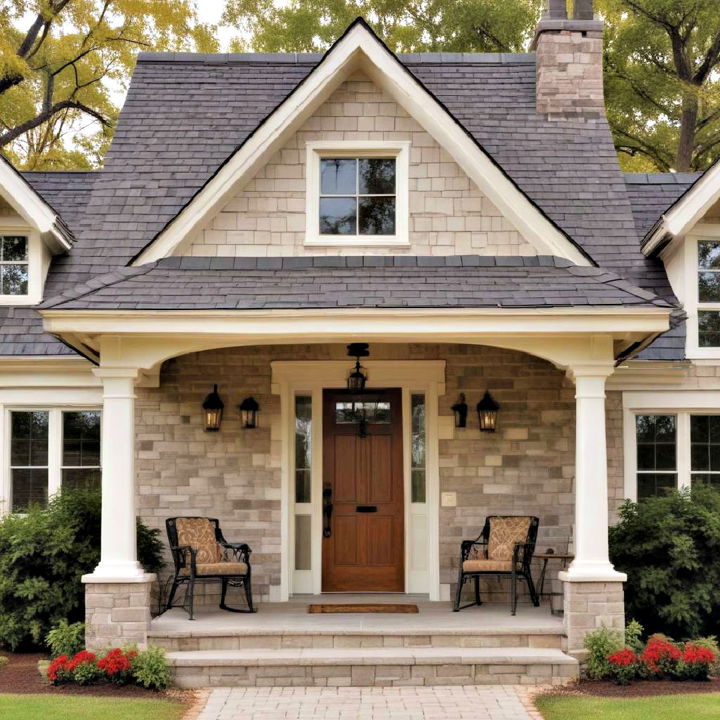 classic gable roof for your front porch