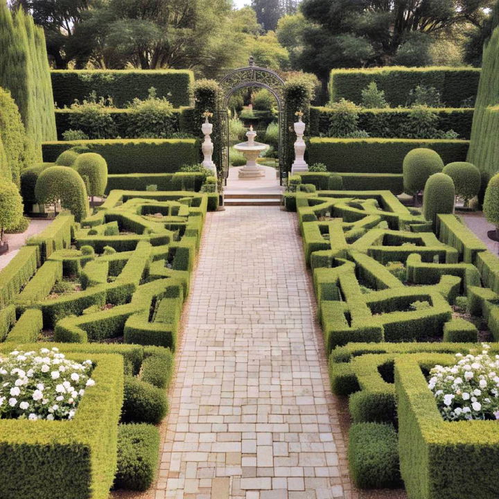 classic symmetry for formal garden