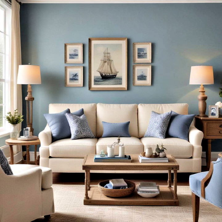 coastal vibes living room design