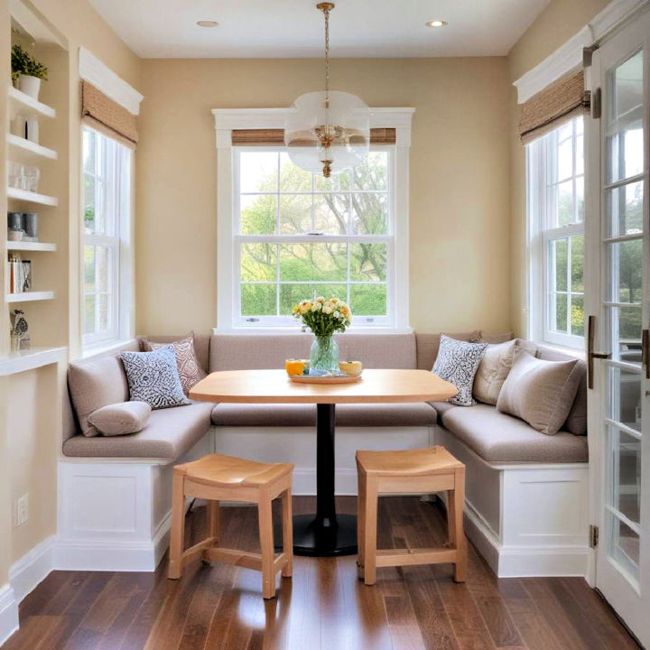 comfortable breakfast nook