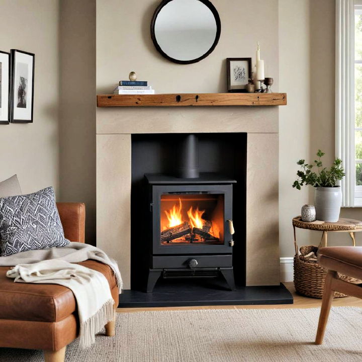 compact stove fireplace