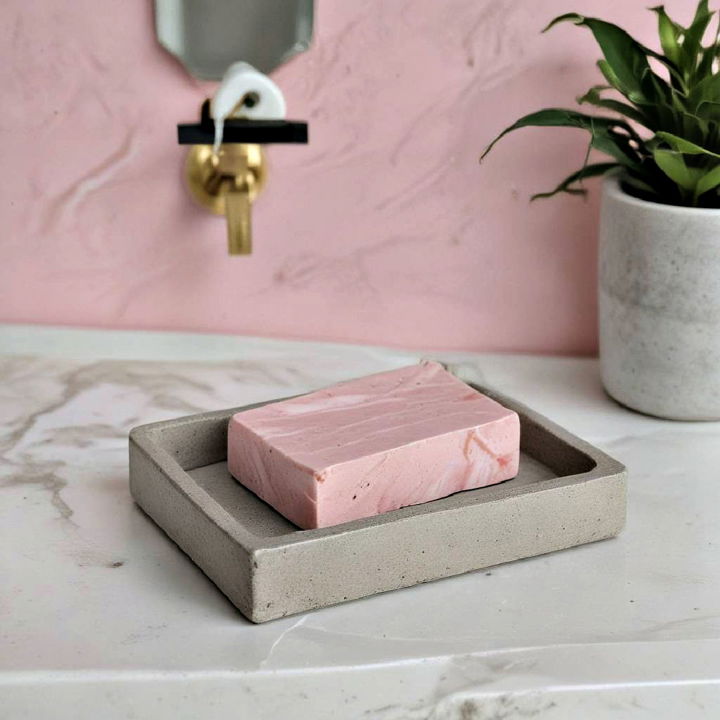 concrete soap dish