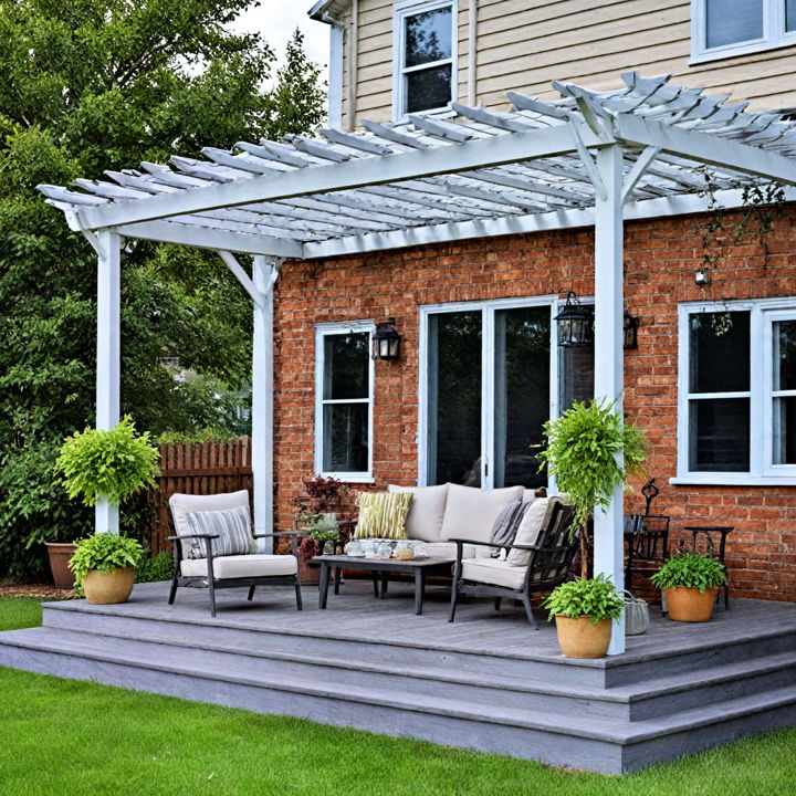 cozy and airy pergola roof