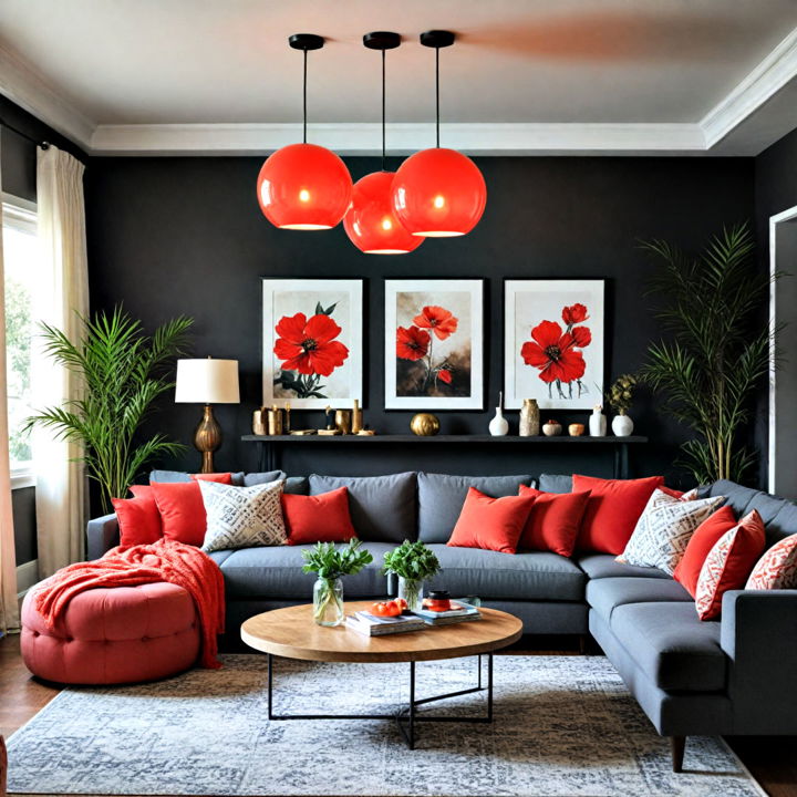 cozy and inviting red lighting fixtures