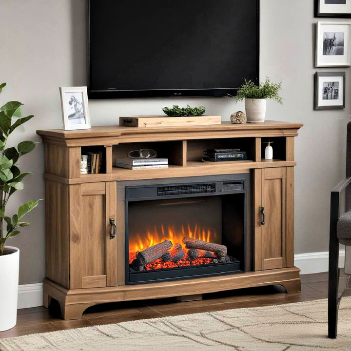 cozy electric fireplace tv stand