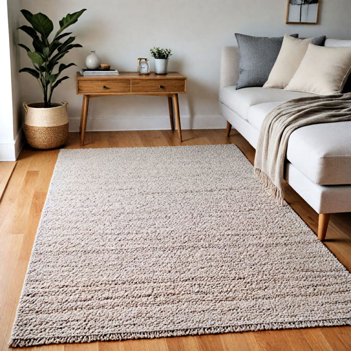 cozy layered rug scandinavian themed room