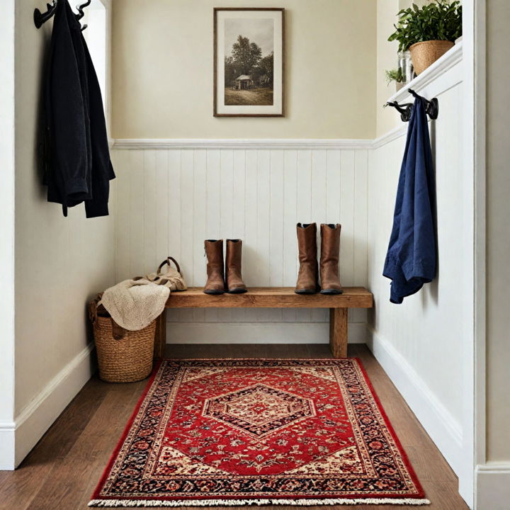 cozy rug for boot room