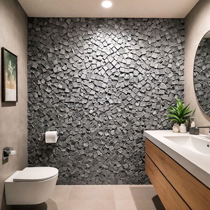 custom concrete mosaic wall