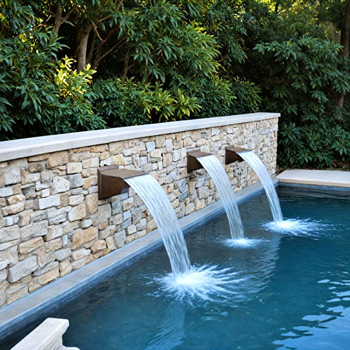 customized fountain spout waterfall