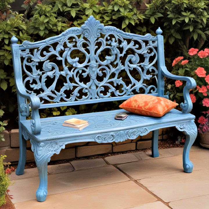 decorative garden bench