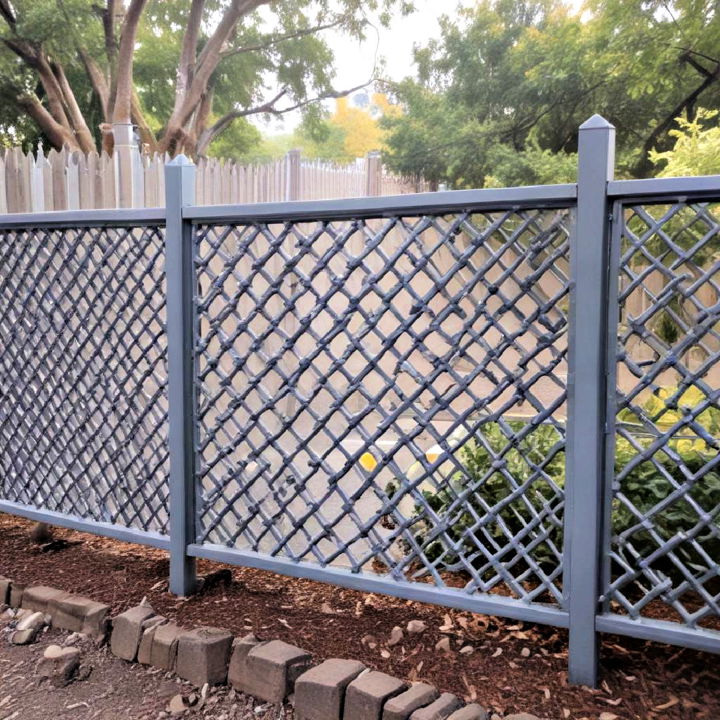 decorative metal lattice fence