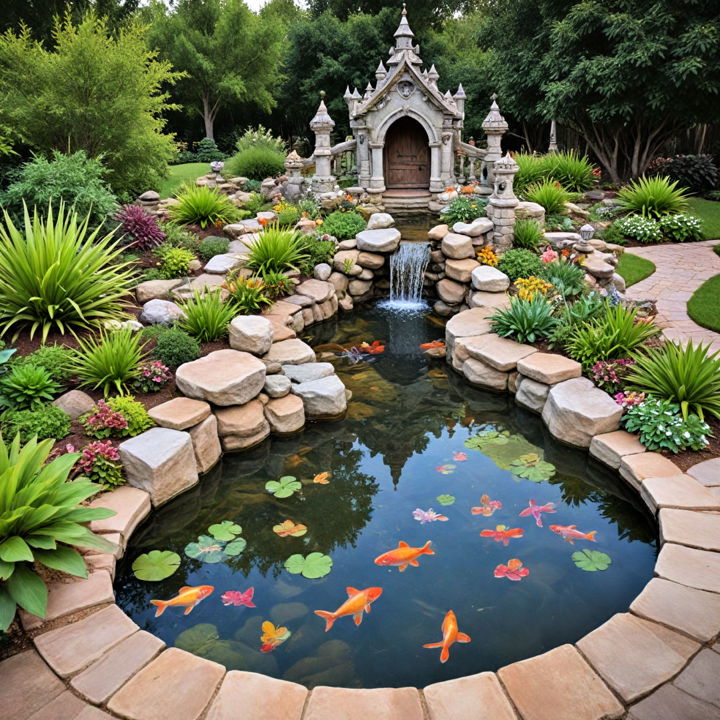 disney themed fish pond