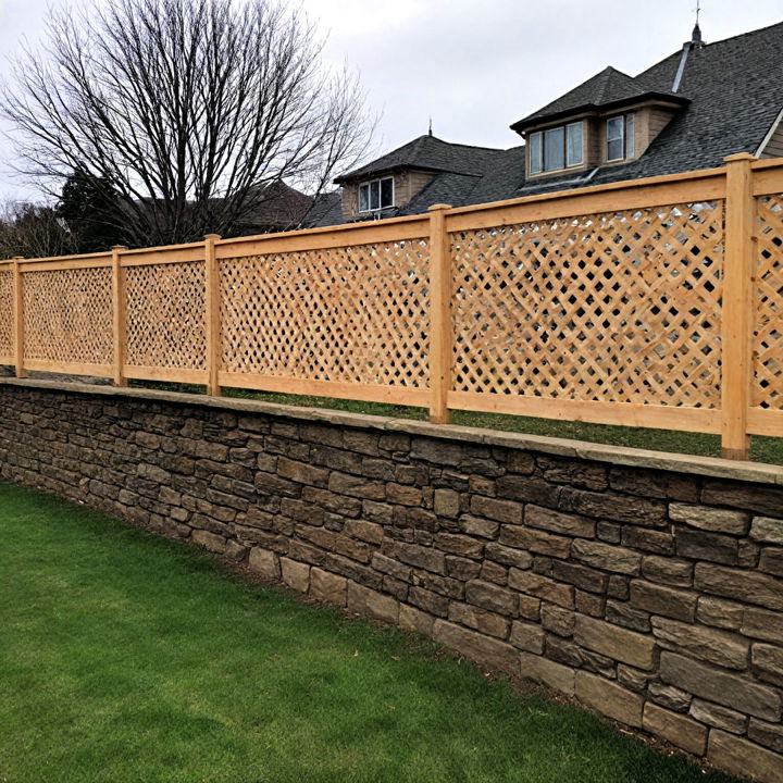 double sided lattice fence