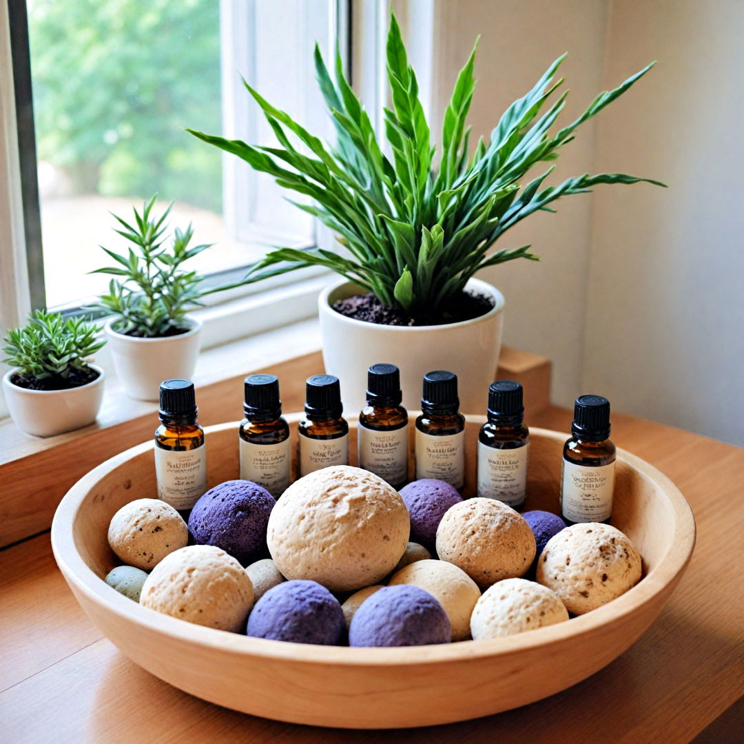 dough bowl aromatherapy display