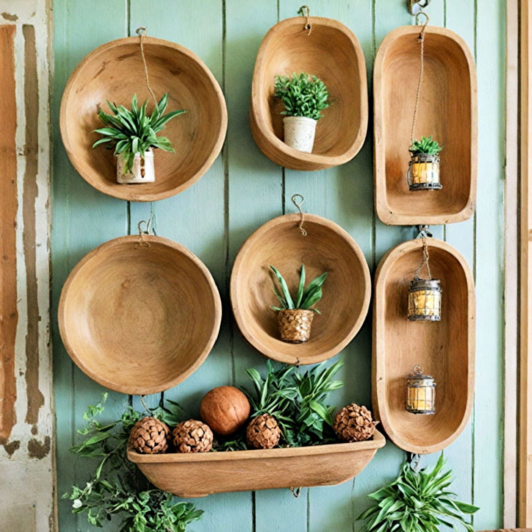 dough bowl as wall display