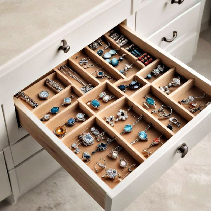 drawer inserts for hidden jewelry storage