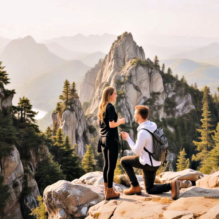 dreamy scenic hike proposal