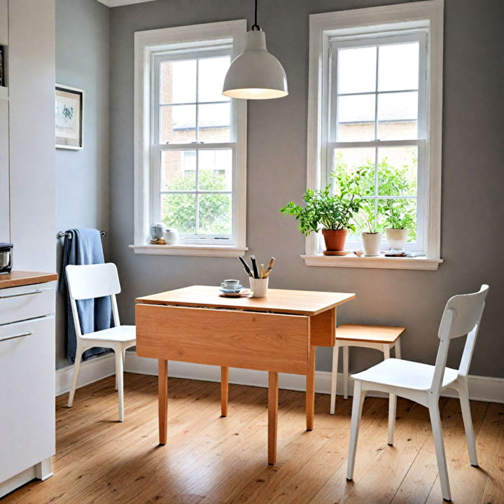 drop leaf table for small kitchen