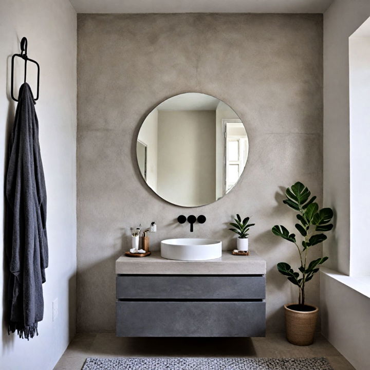durable and stylish concrete vanity
