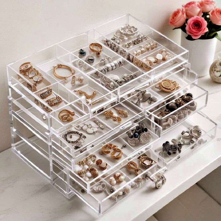 dust free acrylic organizer