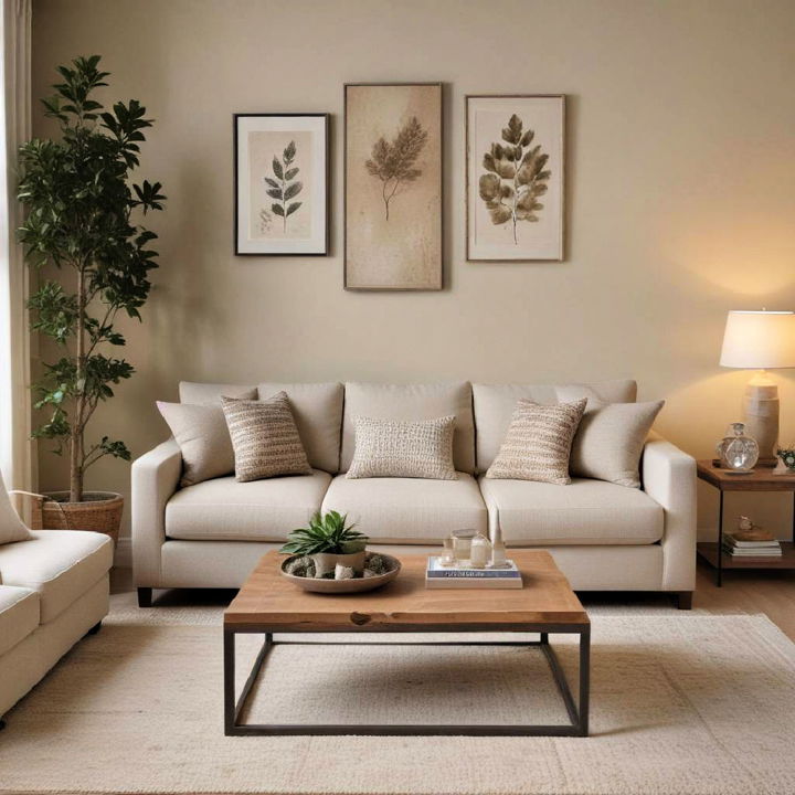 earthy balance living room