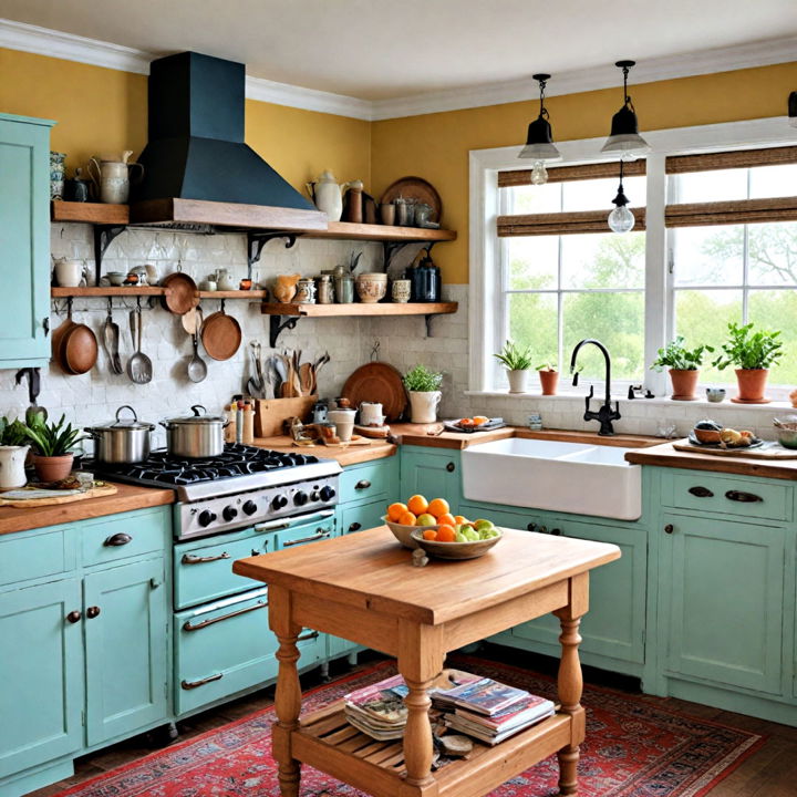 eclectic country kitchen