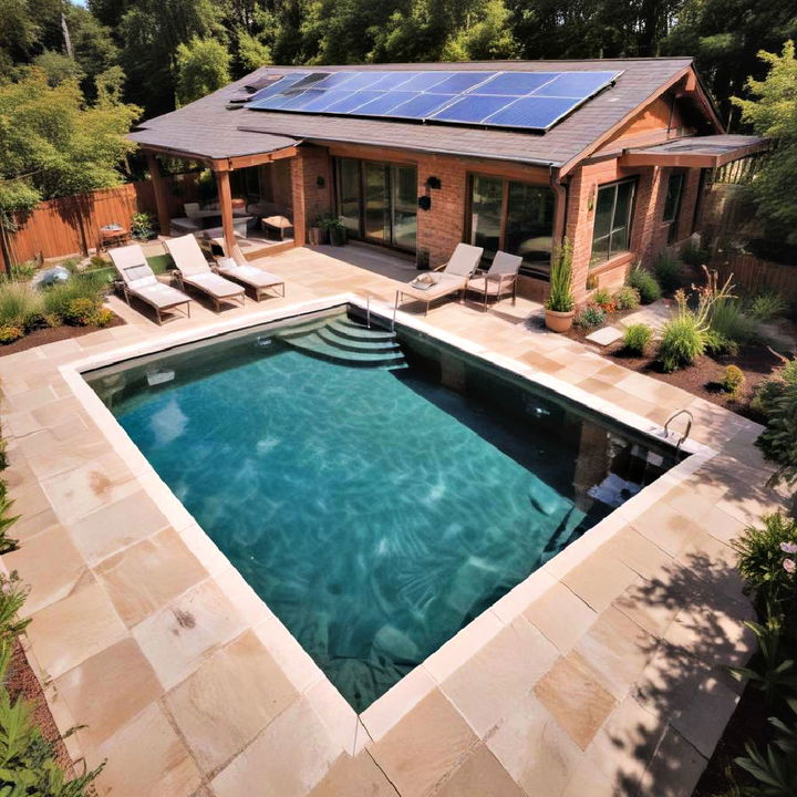 eco friendly solar powered pool