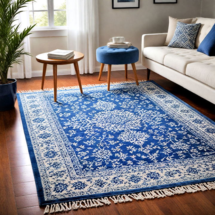 elegance blue and white rugs