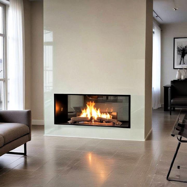 elegance glass fireplace