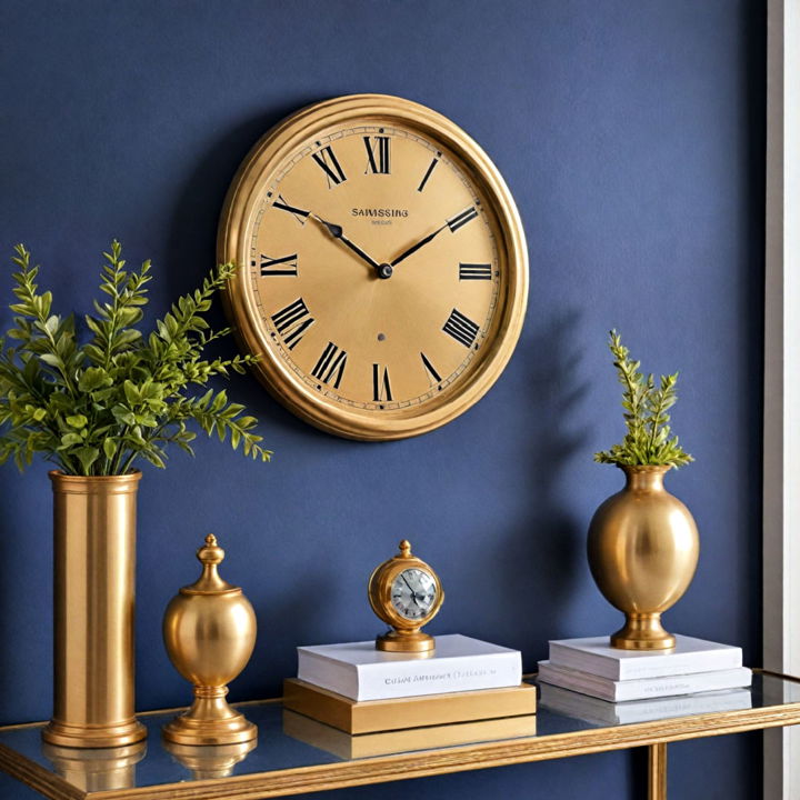 elegance gold decorative clock