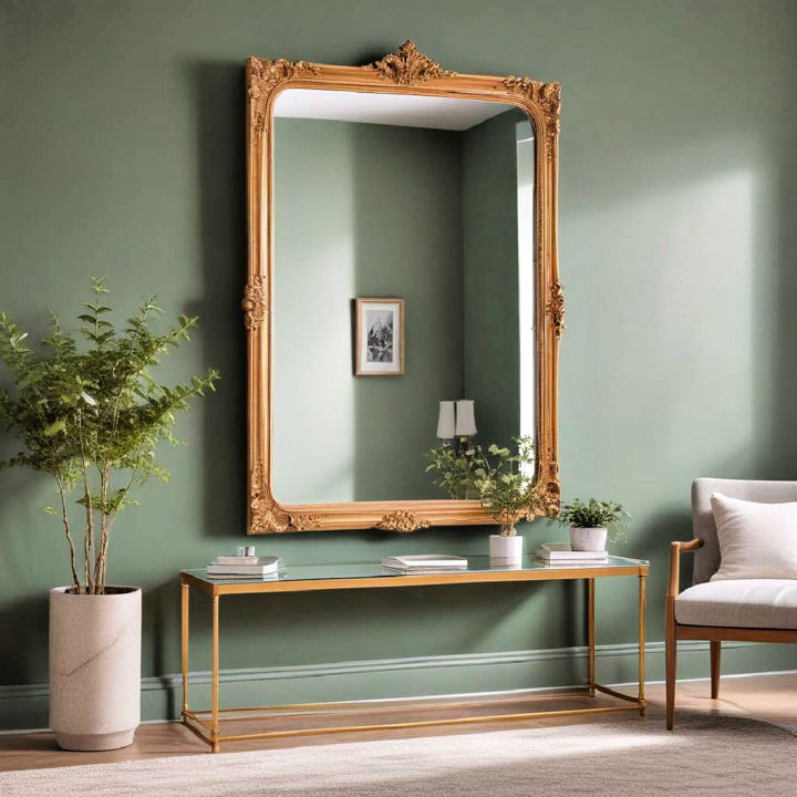 elegance gold framed mirror