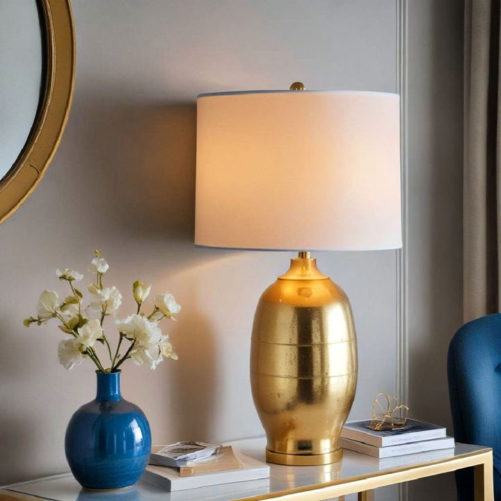 elegance gold table lamp