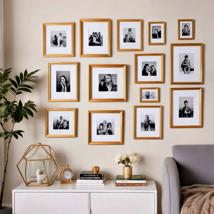 elegance golden picture frames