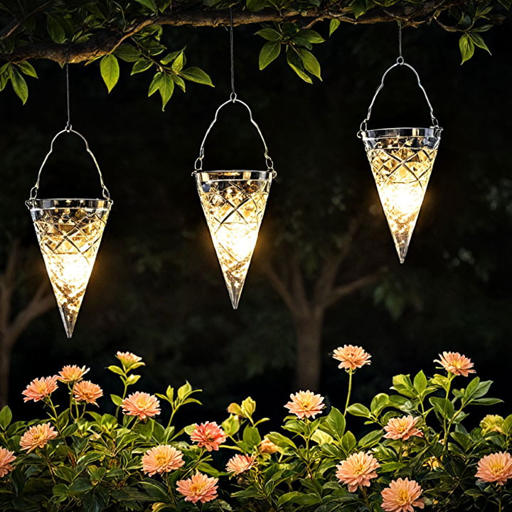 elegant and modern cone shaped lanterns