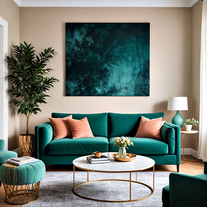 elegant emerald couch