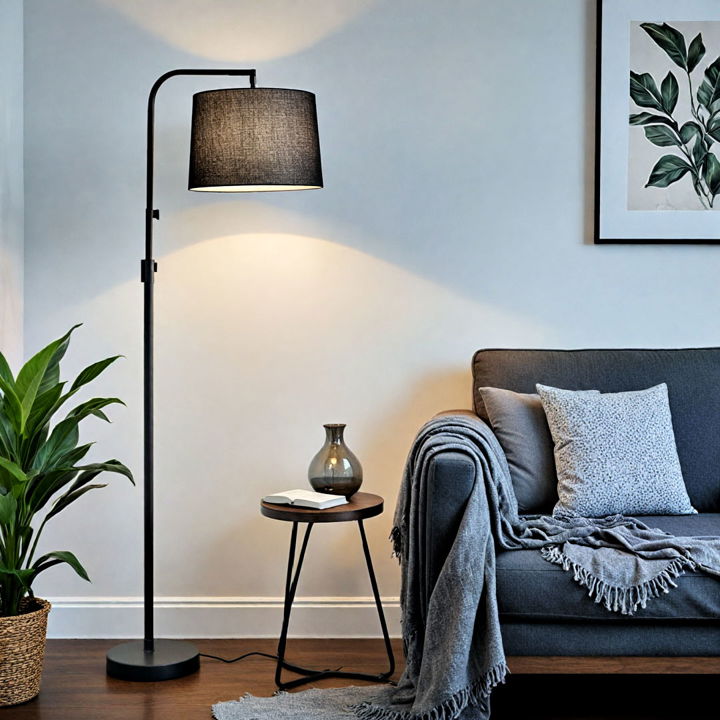 elegant grey floor lamp