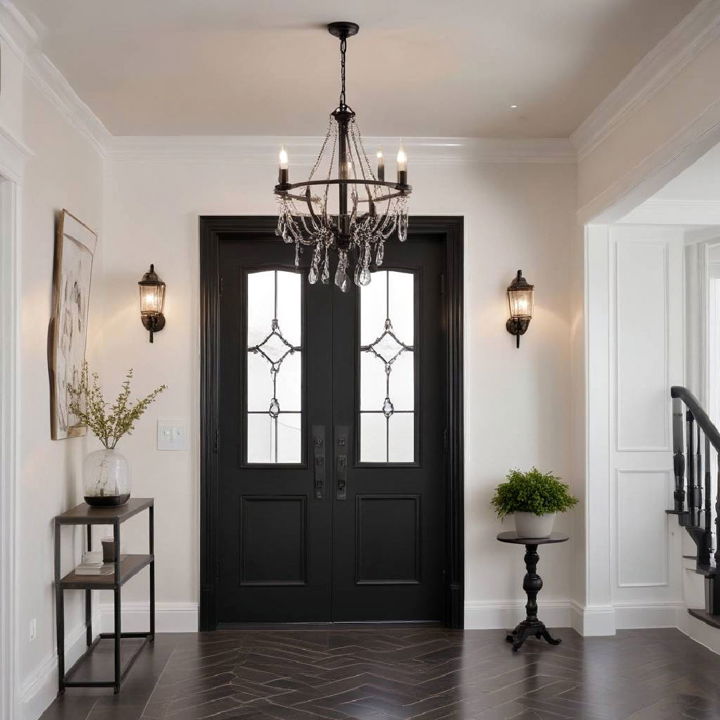 elegant lighting fixtures entryway