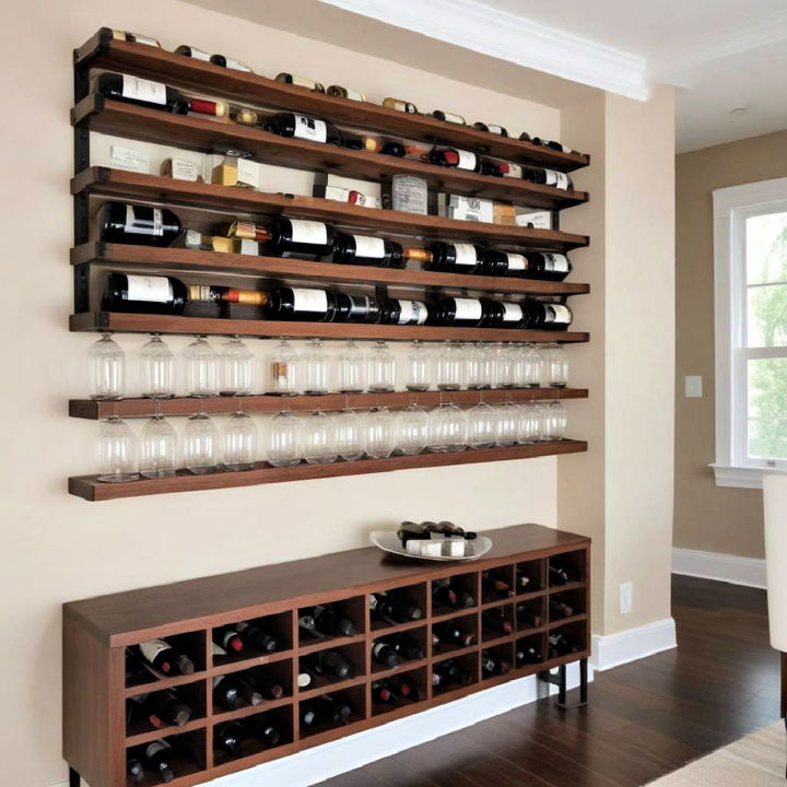 elegant wine rack