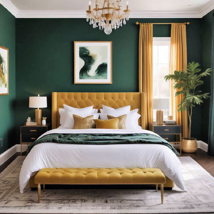 emerald walls for a bold statement