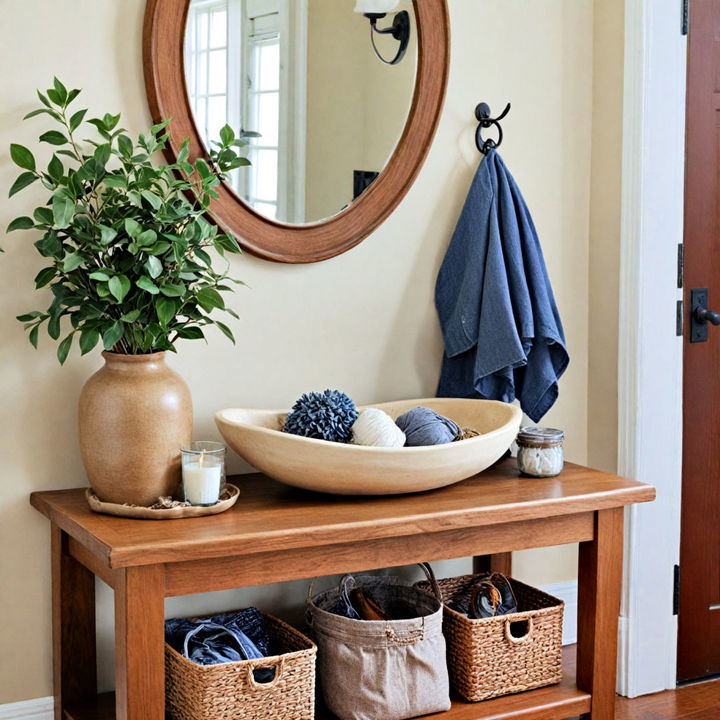 entryway storage dough bowl