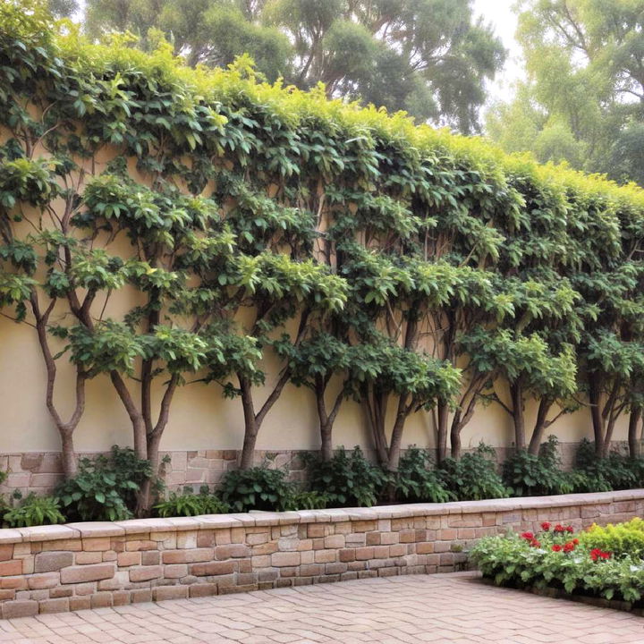 espaliered trees for smaller garden