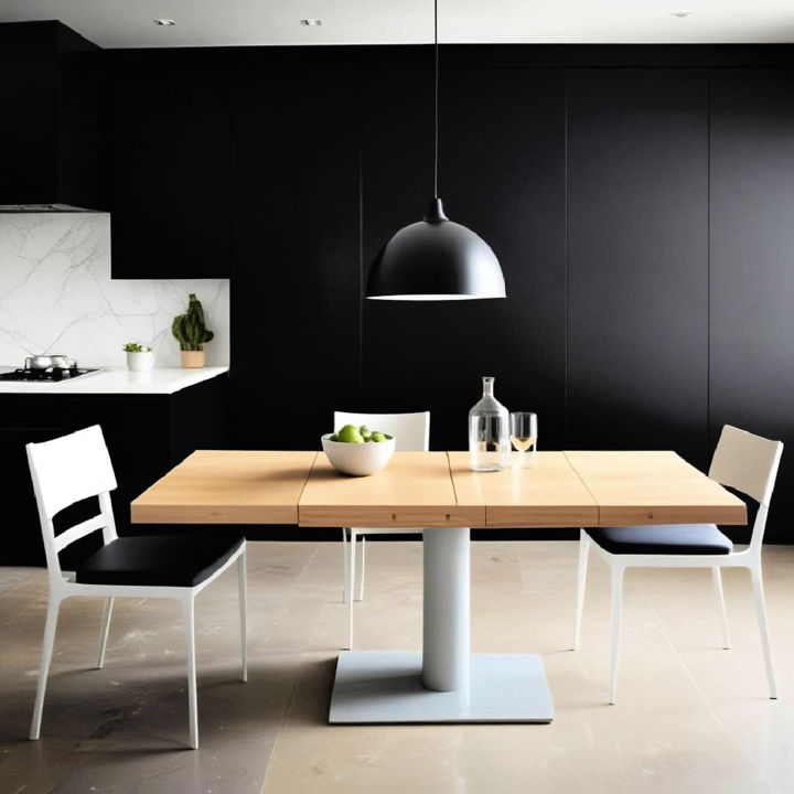 extendable small kitchen dining table