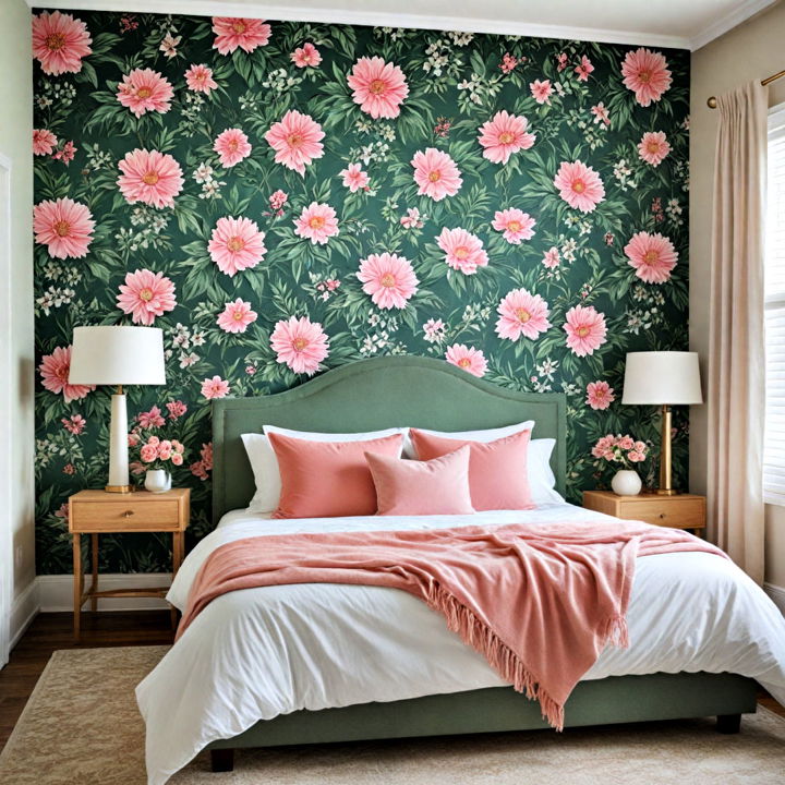 eye catching pink and green design