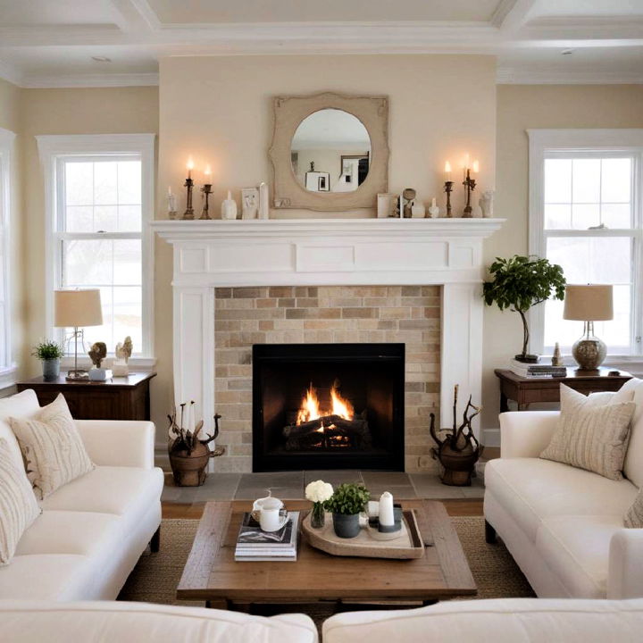 fireplace focal point