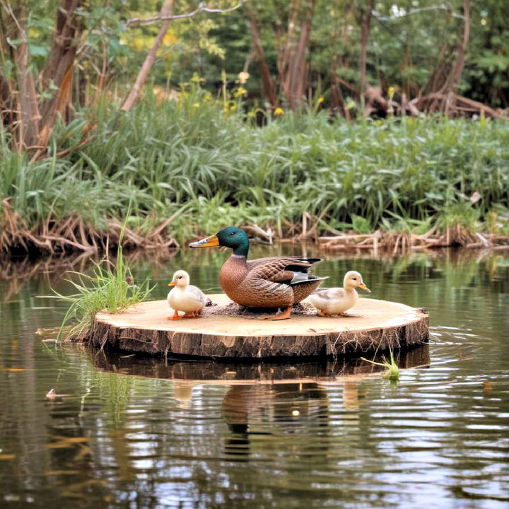 floating island for duck pond