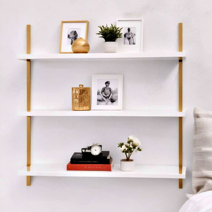 floating shelves for bedroom