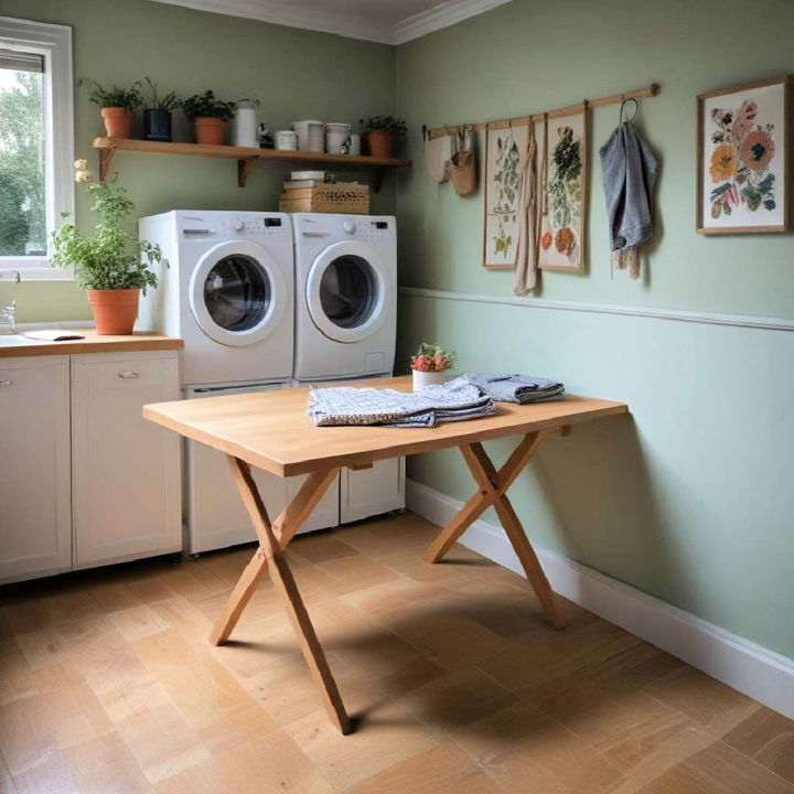 folding table for utility room